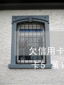 欠信用卡5萬以上會(huì)拘留嗎（信用卡5萬以下逾期會(huì)坐牢嗎）