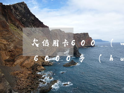 欠信用卡600萬(wàn)照片(欠信用卡6000多會(huì)不會(huì)被起訴)