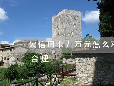 欠信用卡7万元怎么还(欠信用卡7万怎么还合理)