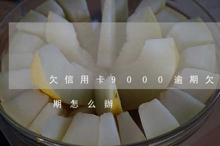 欠信用卡9000逾期(欠信用卡9000逾期怎么辦)