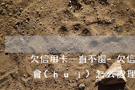 欠信用卡一直不還-欠信用卡一直不還 銀行會(huì)怎么處理