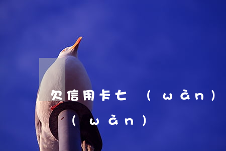 欠信用卡七萬(wàn)多咋辦(欠信用卡7萬(wàn))
