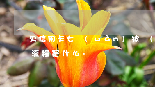 欠信用卡七萬(wàn)被報(bào)案流程是什么-