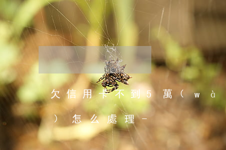 欠信用卡不到5萬(wàn)了會(huì)怎么處理-