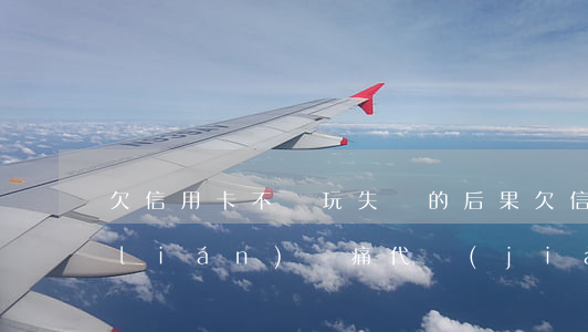 欠信用卡不還玩失蹤的后果(欠信用卡失聯(lián)慘痛代價(jià))