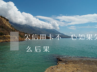 欠信用卡不開心(如果欠信用卡錢不還會是什么后果)