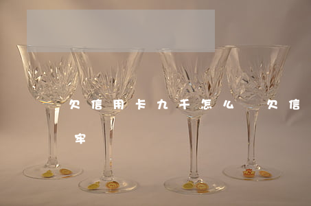 欠信用卡九千怎么辦(欠信用卡9000會坐牢嗎)