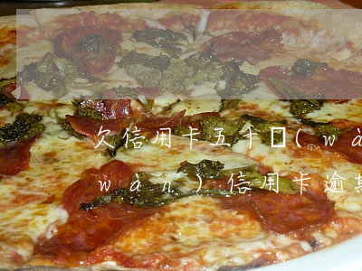 欠信用卡五十萬(wàn)逾期了（50萬(wàn)信用卡逾期半年會(huì)怎樣）