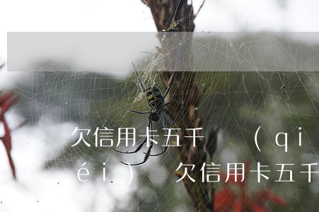 欠信用卡五千塊錢(qián)十年沒(méi)還（欠信用卡五千塊錢(qián)十年）