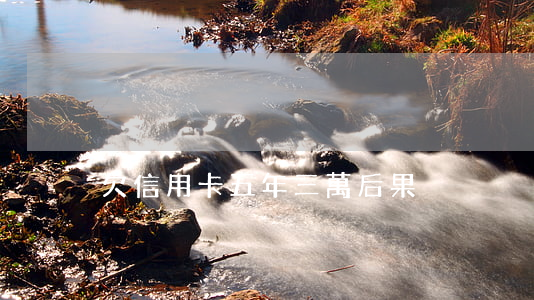 欠信用卡五年三萬后果