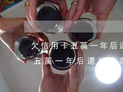 欠信用卡五萬一年后還能貸款嗎-欠信用卡五萬一年后還能貸款嗎知乎
