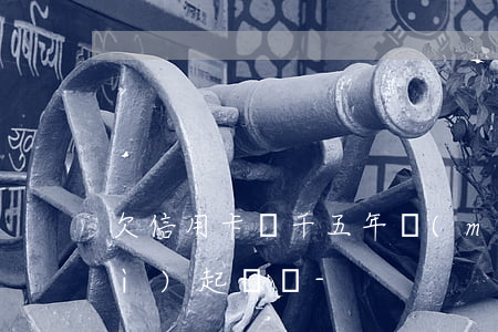 欠信用卡兩千五年沒(méi)還會(huì)起訴嗎-