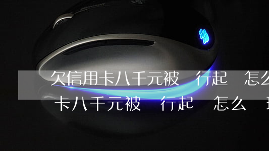 欠信用卡八千元被銀行起訴怎么辦-欠信用卡八千元被銀行起訴怎么辦理