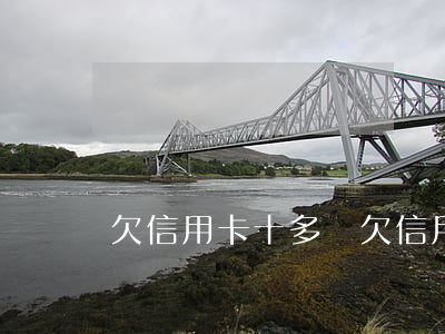 欠信用卡十多萬（欠信用卡欠錢十幾萬）