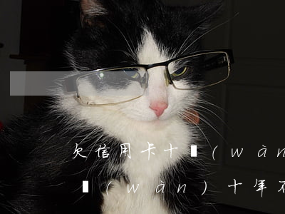 欠信用卡十萬(wàn)十年-欠信用卡十萬(wàn)十年不還會(huì)怎么樣