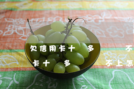 欠信用卡十萬多點兒還不上怎么辦-欠信用卡十萬多點兒還不上怎么辦呢