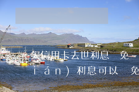 欠信用卡去世利息減免-欠信用卡的錢(qián)利息可以減免嗎