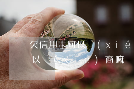 欠信用卡可以協(xié)商嘛(欠信用卡可以協(xié)商嘛)