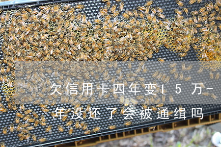 欠信用卡四年变15万-欠信用卡15万3年没还了会被通缉吗