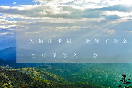 欠信用卡因為坐牢了怎么還-欠信用卡因為坐牢了怎么還款