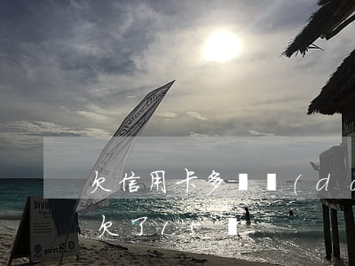 欠信用卡多張達(dá)15萬(6張信用卡欠了15萬)