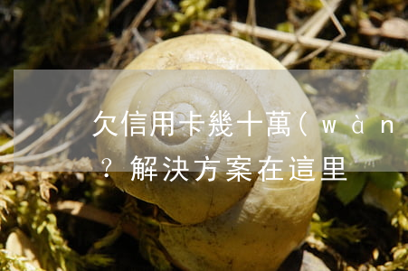 欠信用卡幾十萬(wàn)全部逾期還不了？解決方案在這里！