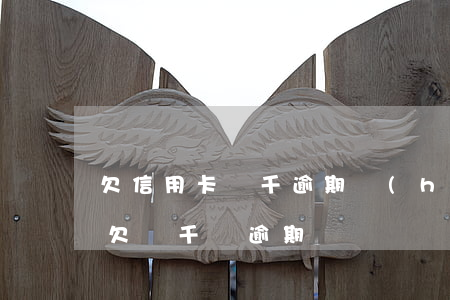 欠信用卡幾千逾期會(huì)怎樣(信用卡欠幾千塊逾期)