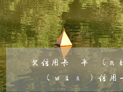 欠信用卡幾年沒(méi)還利息滾到十幾萬(wàn)（信用卡利息十年停嗎）