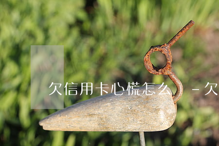 欠信用卡心慌怎么辦-欠信用卡的錢怎么辦