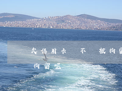 欠信用卡會不會被拘留-欠信用卡會不會被拘留呢