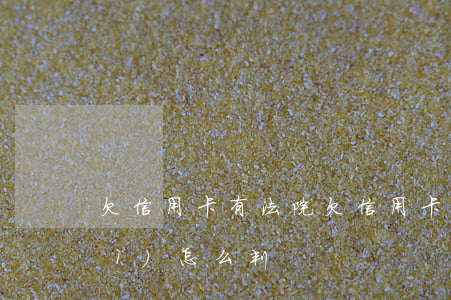 欠信用卡有法院(欠信用卡法院一般會(huì)怎么判)
