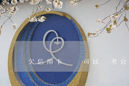 欠信用卡沒還可以報考公務(wù)員嗎-