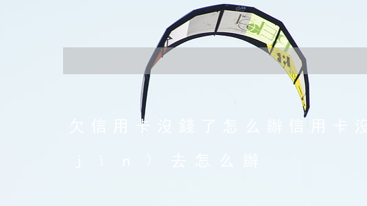 欠信用卡沒錢了怎么辦(信用卡沒欠錢還進(jìn)去怎么辦)