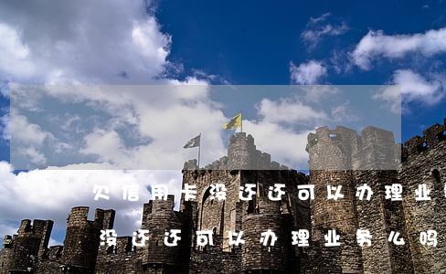 欠信用卡没还还可以办理业务么-欠信用卡没还还可以办理业务么吗