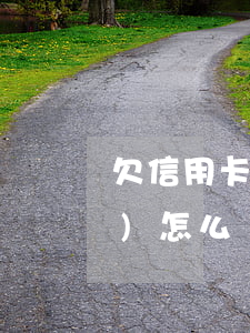 欠信用卡的下場(欠信用卡的下場會(huì)怎么樣)