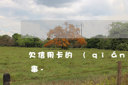 欠信用卡的錢(qián)還不起是怎么回事-
