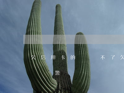 欠信用卡的錢還不了 欠信用卡的錢還不了會別報警嗎