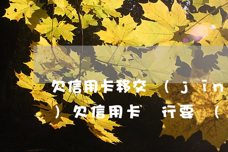 欠信用卡移交經(jīng)偵隊(duì)(欠信用卡銀行要報(bào)經(jīng)偵)