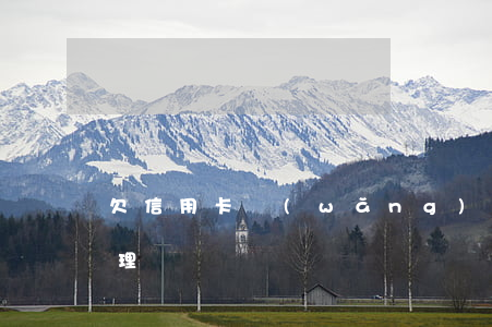 欠信用卡網(wǎng)貸100萬怎么處理