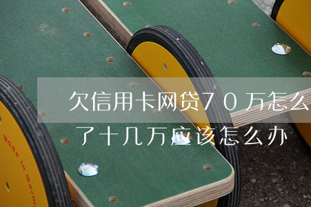 欠信用卡网贷70万怎么办(网贷和信用卡欠了十几万,应该怎么办?)