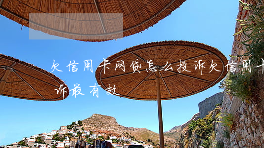 欠信用卡网贷怎么投诉(欠信用卡网贷怎么投诉最有效)