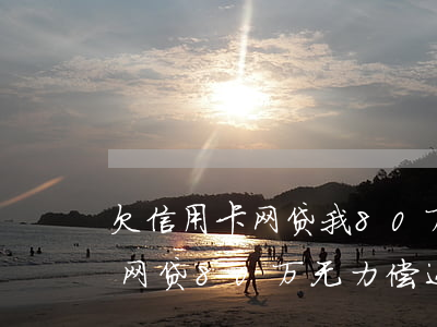 欠信用卡网贷我80万无力偿还-欠信用卡网贷80万无力偿还配偶工资会被扣吗