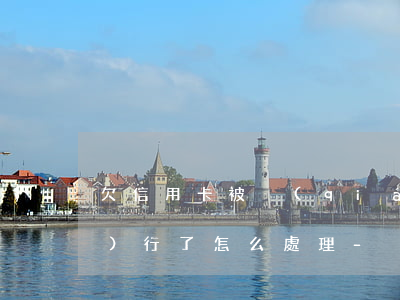 欠信用卡被強(qiáng)制執(zhí)行了怎么處理-