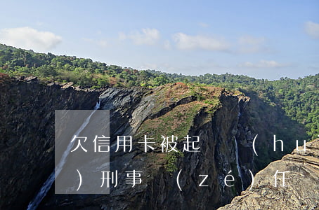 欠信用卡被起訴會(huì)承擔(dān)刑事責(zé)任嗎-欠信用卡被起訴會(huì)承擔(dān)刑事責(zé)任嗎知乎