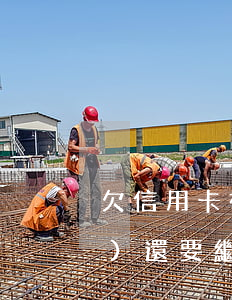 欠信用卡被關(guān)了出來(lái)還要繼續(xù)還嗎-欠信用卡被關(guān)了出來(lái)還要繼續(xù)還嗎怎么辦