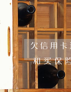 欠信用卡还不上与保险有关系吗-欠信用卡和买保险有关系吗