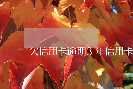 欠信用卡逾期3年（信用卡逾期兩年結果）