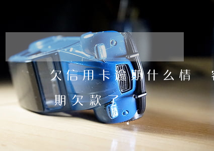 欠信用卡逾期什么情況容易起訴-信用卡逾期欠款了
