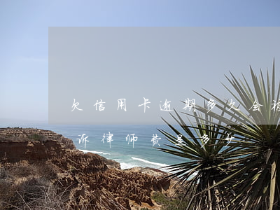 欠信用卡逾期多久会被起诉（信用卡逾期被起诉律师费是多少）