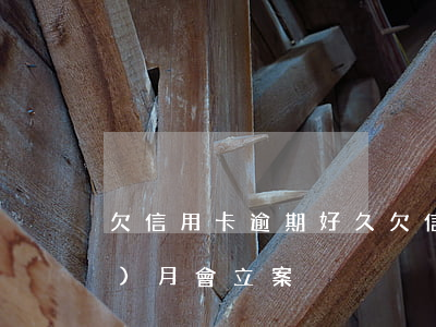欠信用卡逾期好久(欠信用卡逾期幾個(gè)月會立案)